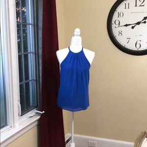 Naked Zebra Sheer Halter Blouse